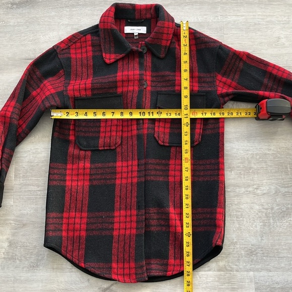 John + Jenn Baxter Jacket Red Plaid Shacket Shirt Jacket - Women’s‎ XS - Picture 8 of 10